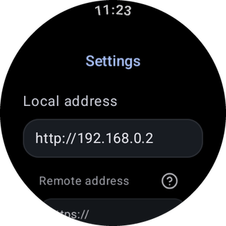 Wear OS — Settings on the watch