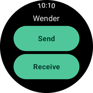 Wear OS — Main screen on the watch