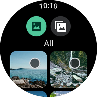 Wear OS — Picking photos on the watch